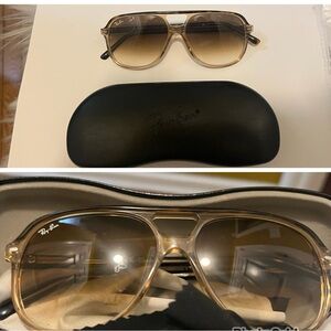 Ray-Ban Tan Gradient Aviator Sunglasses